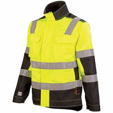 Blouson Haute Visibilité Jaune Fluo/Noir